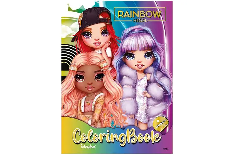 Розмальовка зі стікерами LCB30 The creative Rainbow 2 IDEYKA