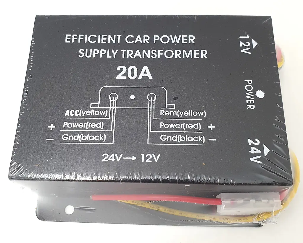 Перетворювач напруги 24 V на 12 V, автоінвертор-конвертор DC/DC 24 V-12 V 20 A UKC