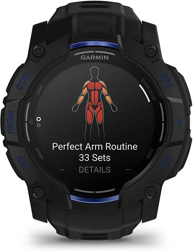 Смарт-часы Garmin Instinct 3 50mm AMOLED Black with Black Band (010-03020-03) - фото 3