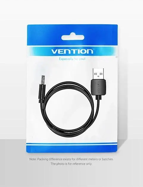 Кабель Vention 1.5м DC 3.5мм - USB 5V 2A для ламп, вентиляторів, USB хабів та ін. USB Type A на 3.5мм х 1.35мм - фото 9