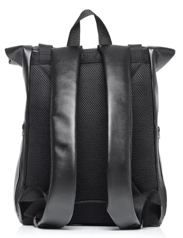 Рюкзак ролл Sambag унісекс RollTop Milton принт крокодила з клапаном чорний 41 х 30 х 16 см (24251070) - фото 6