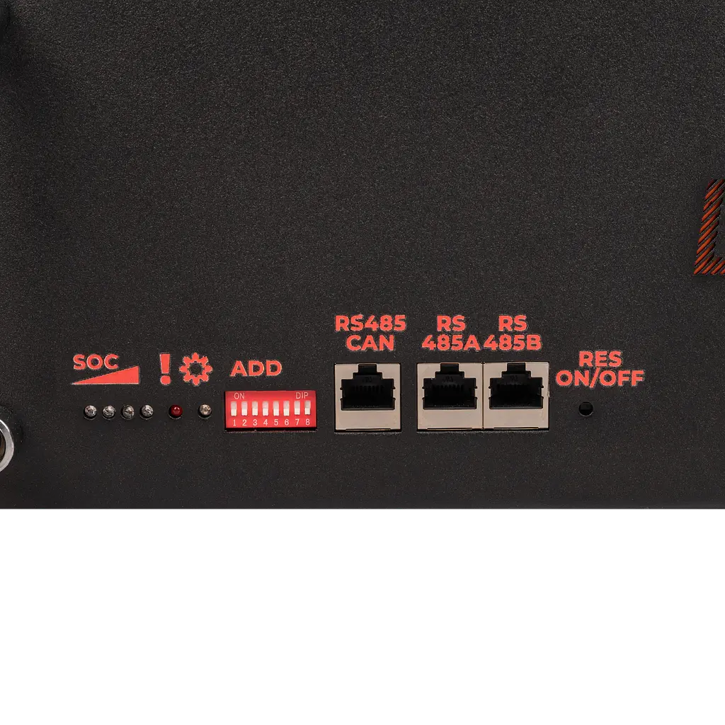 Акумулятор LP LiFePO4 51,2V - 100 Ah (5120Wh) (BMS SP 100A/50А) RM RS485/CAN LCD BL - фото 5