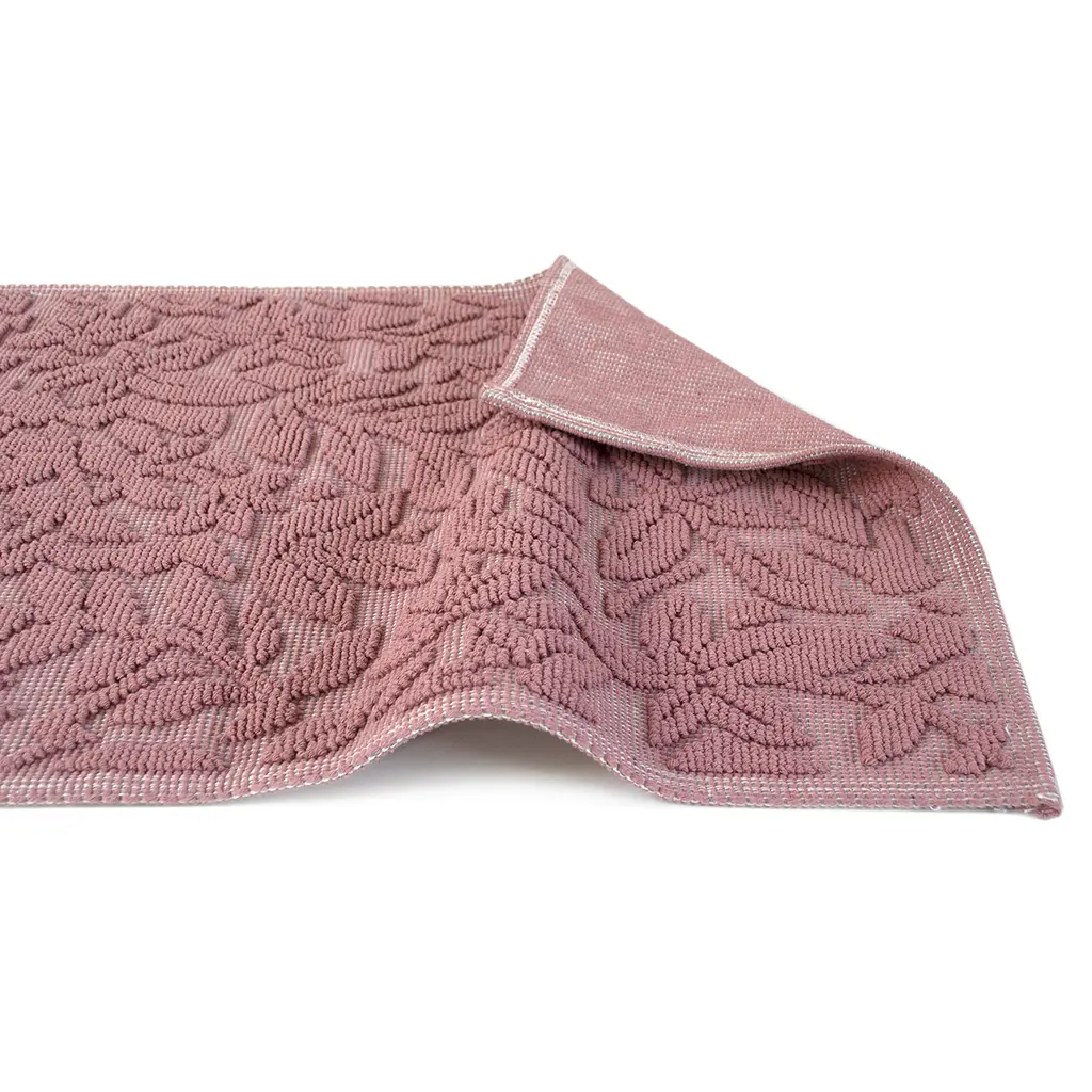 Набор ковриков Karaca Home - Kelly Flower murdum сливовый 50x80+50x40 - фото 3