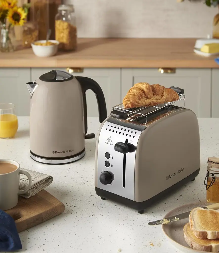 Тостер Russell Hobbs 1671 Вт нержав. підігрів моко - фото 4