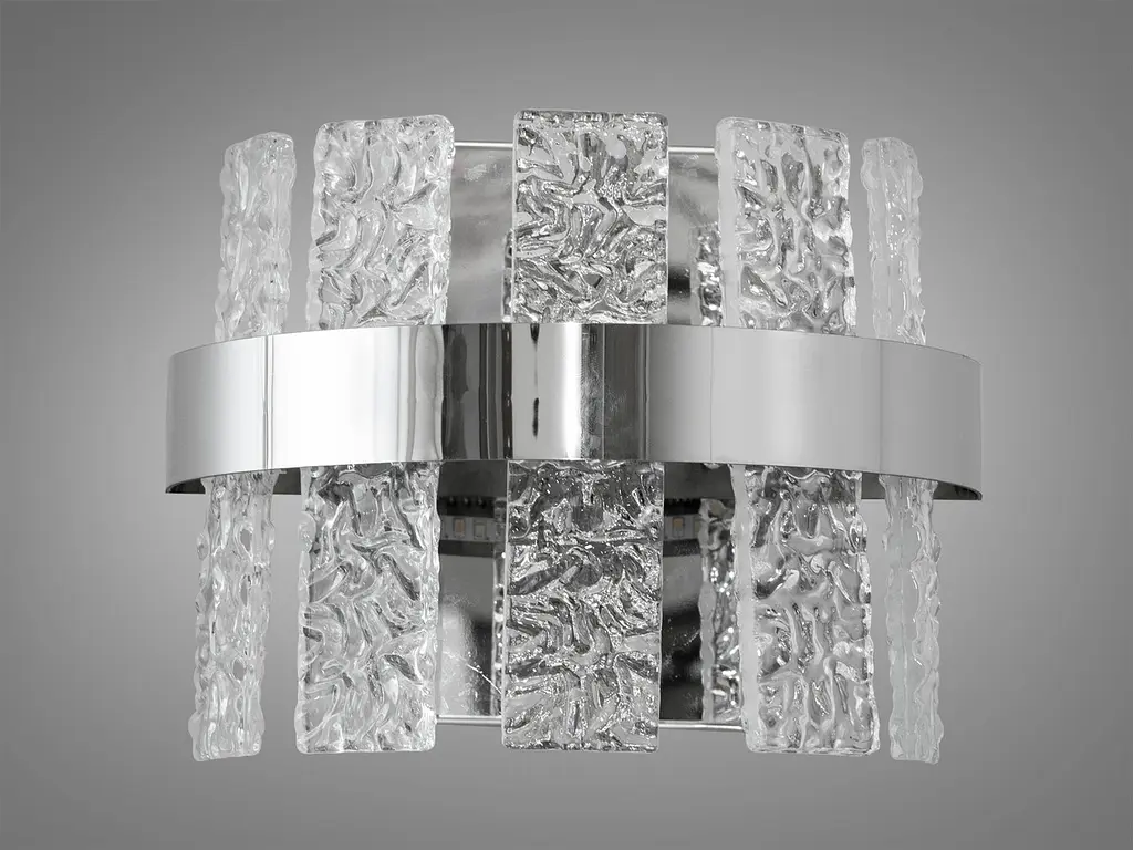 Бра настенное LED Diasha 828/2CH 18W хром 990 лм для коридора спальни гостиной - фото 4