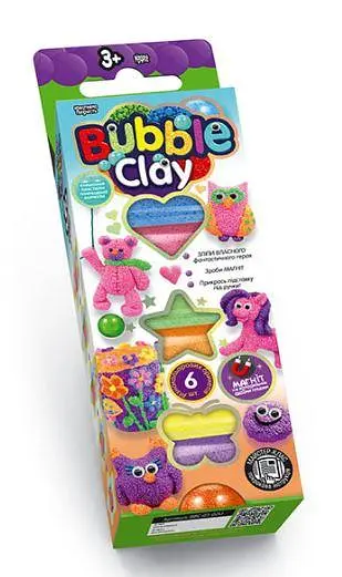 Набір для творчої творчості "BUBBLE CLAY" пастель