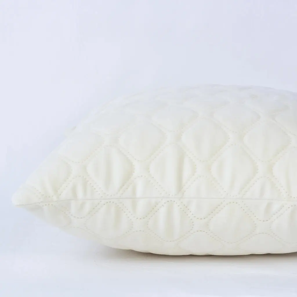 Наволочка декоративна ТЕП Velour Мозаїка 45х45 см молочний (2-05175_36295) - фото 5