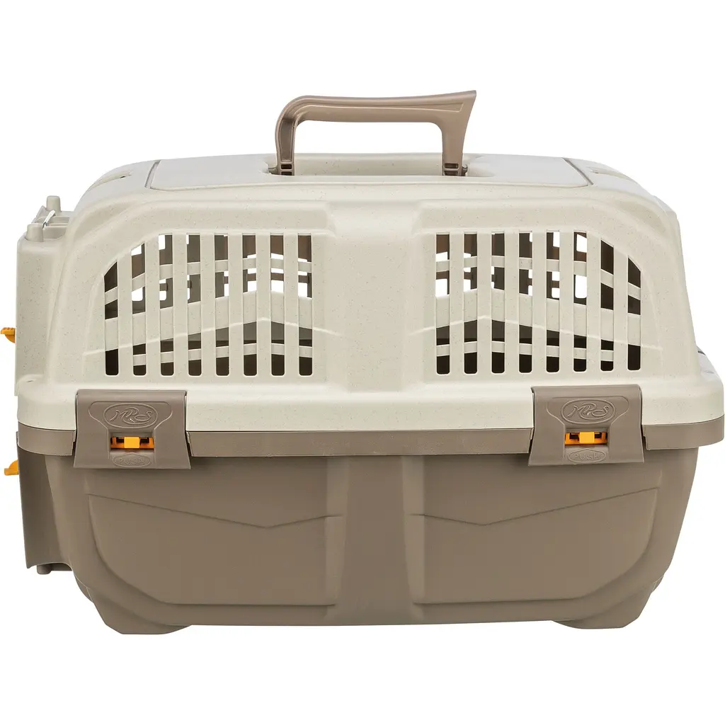 Контейнер-переноска Trixie для собак та котів Skudo 1 вагою до 12 кг пластик розмір XS 30x32x49 см коричнева  - фото 7