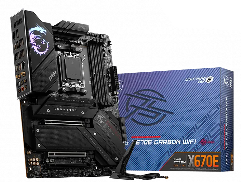 Материнська плата MSI X670E MPG Carbon Wi-Fi Socket AM5 (MPG X670E CARBON WIFI) - фото 2