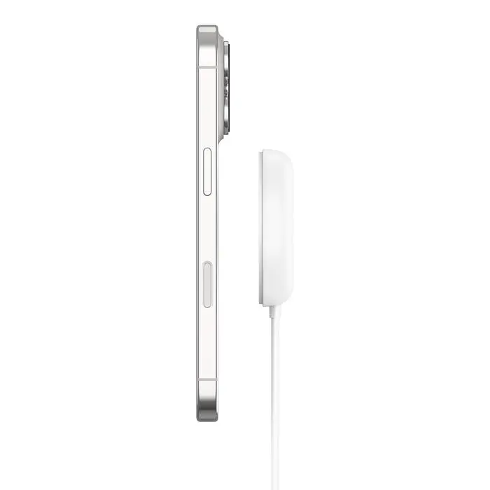 Зарядний бездротовий пристрій Belkin UltraCharge Magnetic Kickstand 15Вт, білий - фото 4