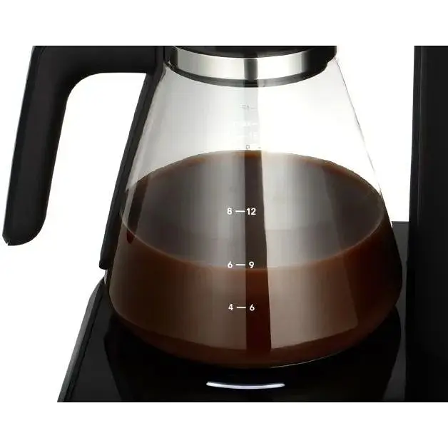 Кофеварка Russell Hobbs Attentiv, 1.25 л молотая черно-серебряная - фото 4