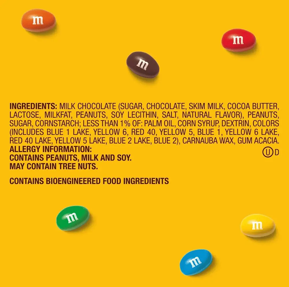 Драже M&M's Peanut Milk Chocolate Candy 1757г - фото 6