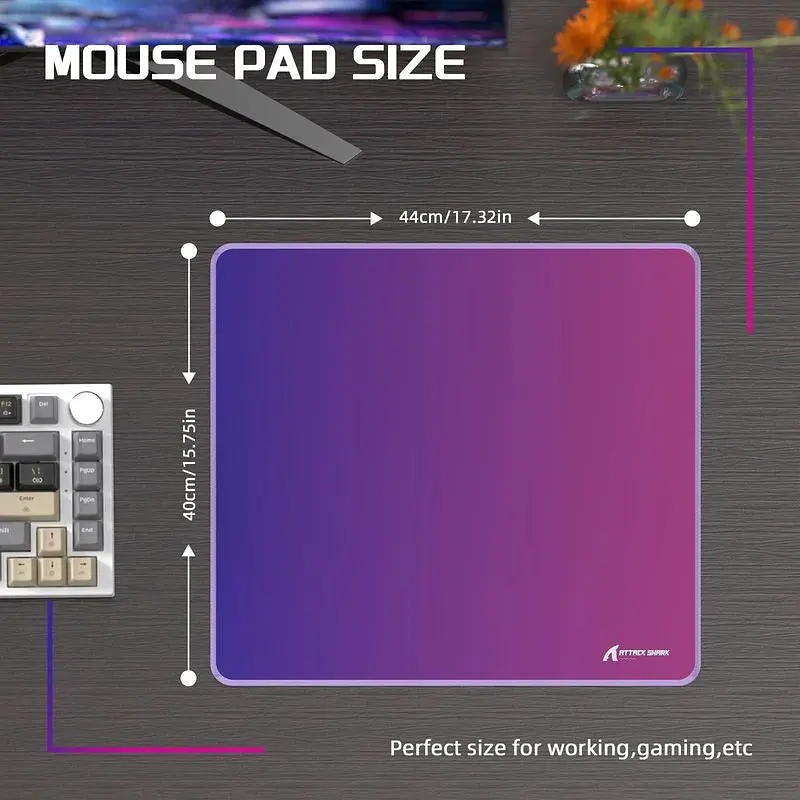Ігрова поверхня Attack Shark CM03 eSport Violet-Blue Gradient (CM03VBG_AS) [176684] - фото 4
