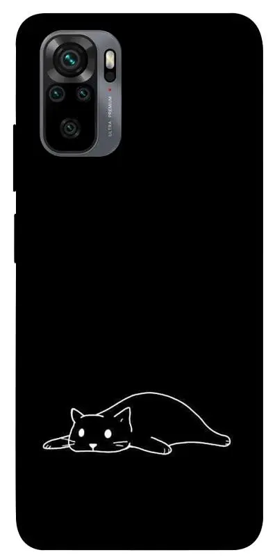 TPU чохол Demsky Lazy cat для Xiaomi Redmi Note 10 / Note 10s