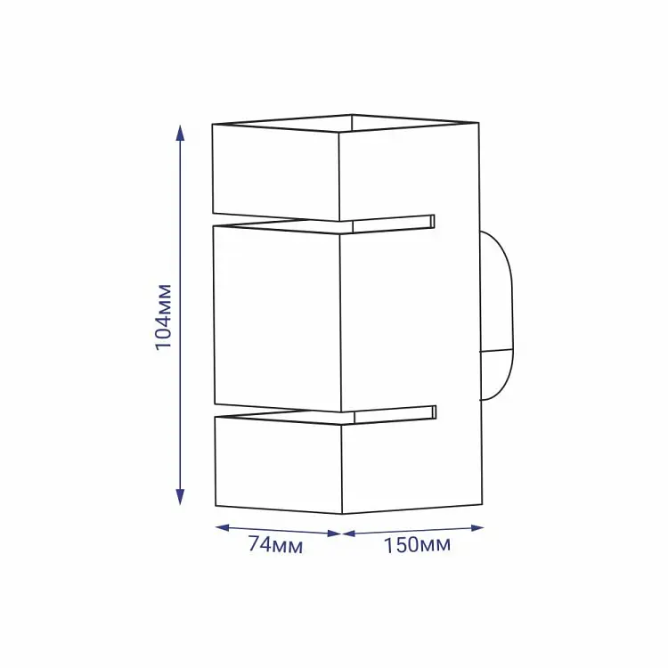 Накладний світильник Feron AL8002 під лампу білий (40162) - фото 5