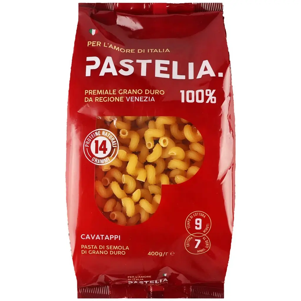 Набір макаронних виробів Pastelia Vermicelli 400 г + Cavatappi 400 г +  Fusilli 400 г + Пера 400 г - фото 4
