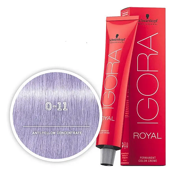 Фарба-мікстон для волосся Schwarzkopf Professional Igora Royal New, відтінок 0-11 (антижовтий концентрат), 60 мл (2682959) - фото 2