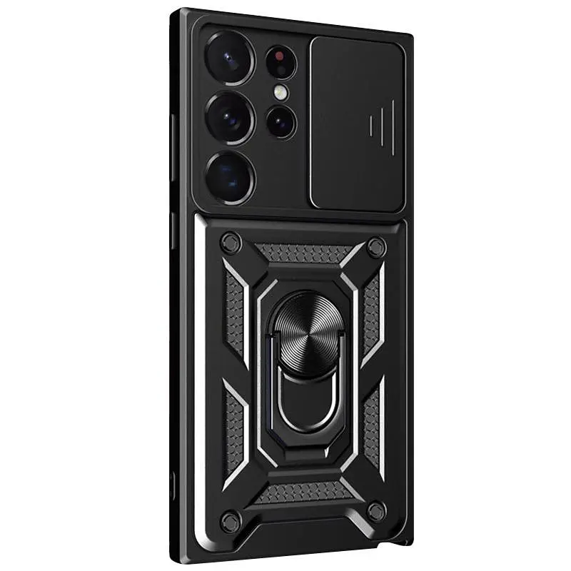 Чохол Ummi Camshield Serge Ring для Samsung Galaxy S25 Ultra Чорний / Black - фото 2