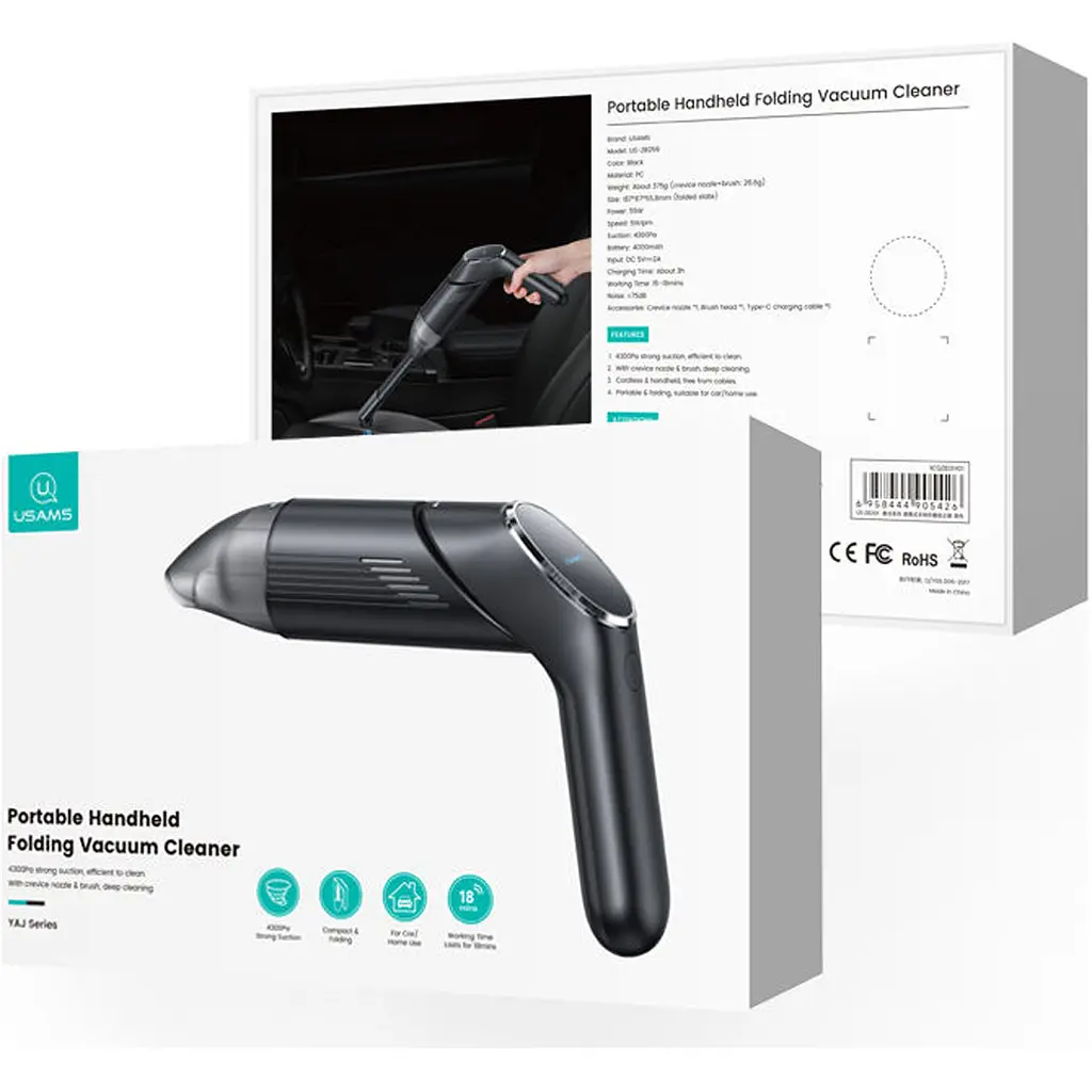 Ручной пылесос Usams US-ZB259 YAJ Series [116781] - фото 6