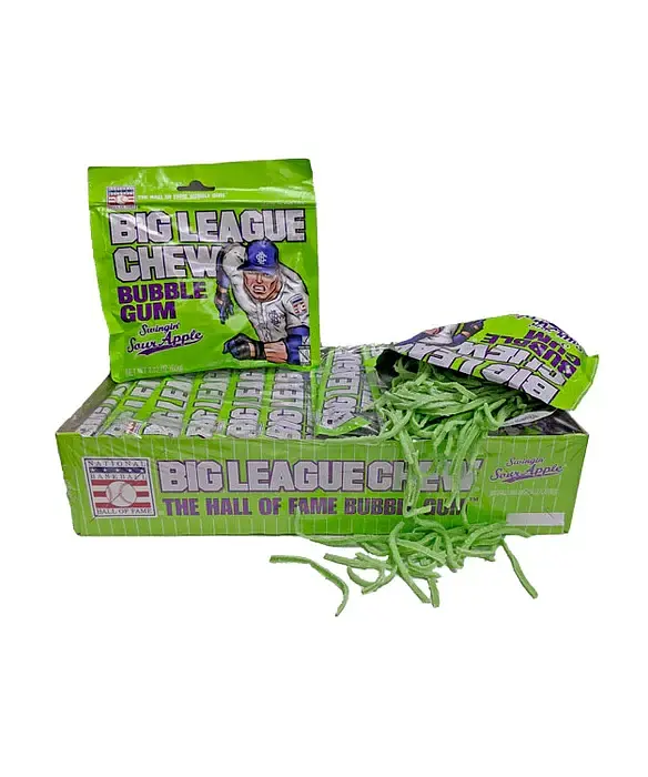 Жувальна гумка Big League Chew Bubble Gum зі смаком яблука 60г - фото 7