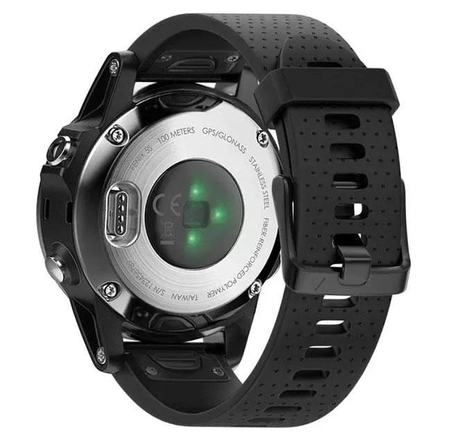 Силиконовый ремешок Primo для часов Garmin Fenix ​​5S/5S Plus/6S Black - фото 2