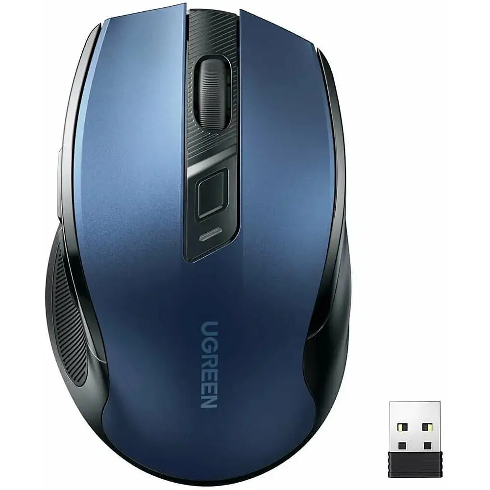 Бездротова миша UGREEN MU006 Ergonomic Wireless 90545 синя - фото 3