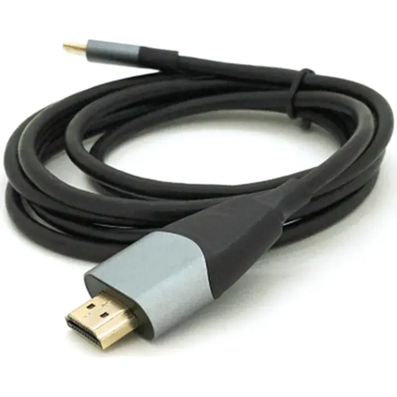 Кабель мультимедійний USB-C to HDMI M 1.8m 4K60Hz black Voltronic (YT-HDMI (M)-Type-C (M)-B) - фото 2