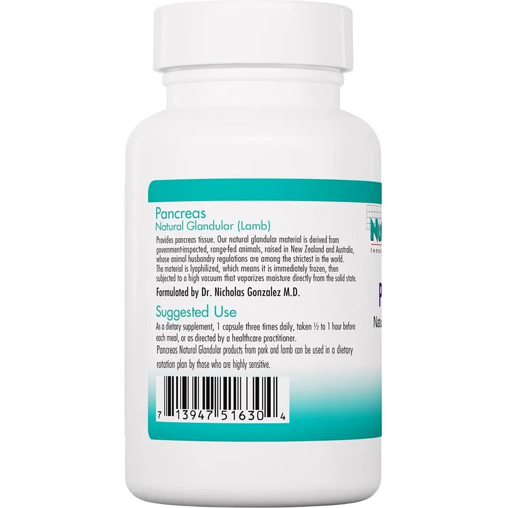 Поджелудочная железа овечья Nutricology Pancreas 90 капсул (ARG-51630) - фото 3
