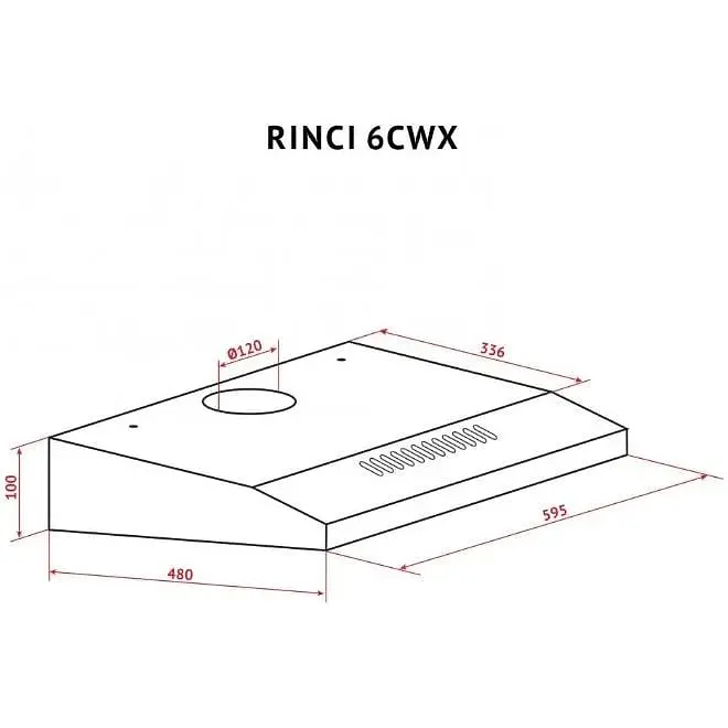 Витяжка Perfelli RINCI 6CWX Inox пласка - фото 10