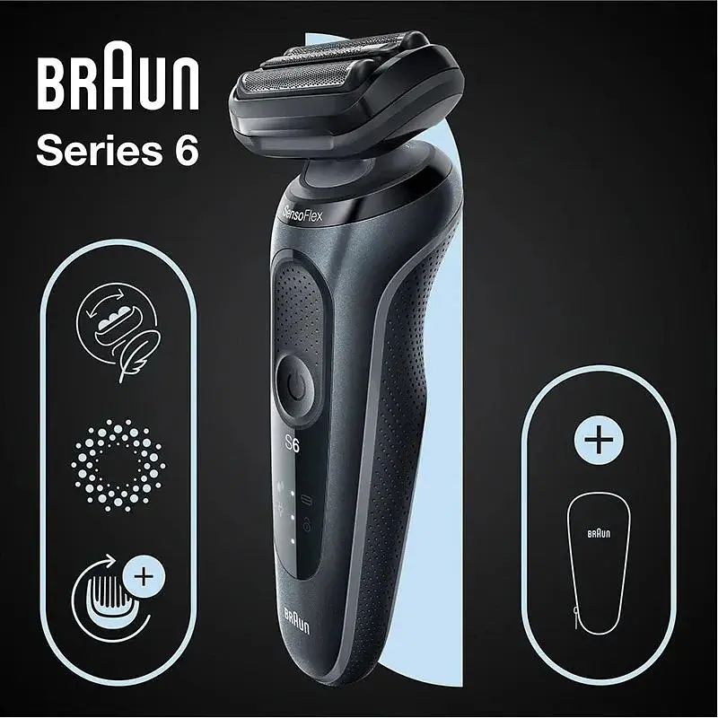 Електробритва Braun Series 6 61-N1000s Black/Black - фото 7