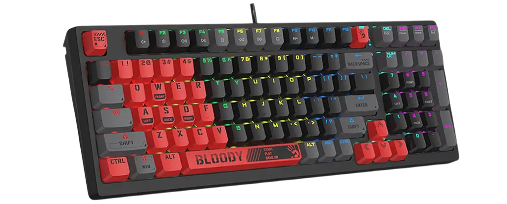 Клавіатура A4Tech Bloody S98 Sports RGB Red Black - фото 2