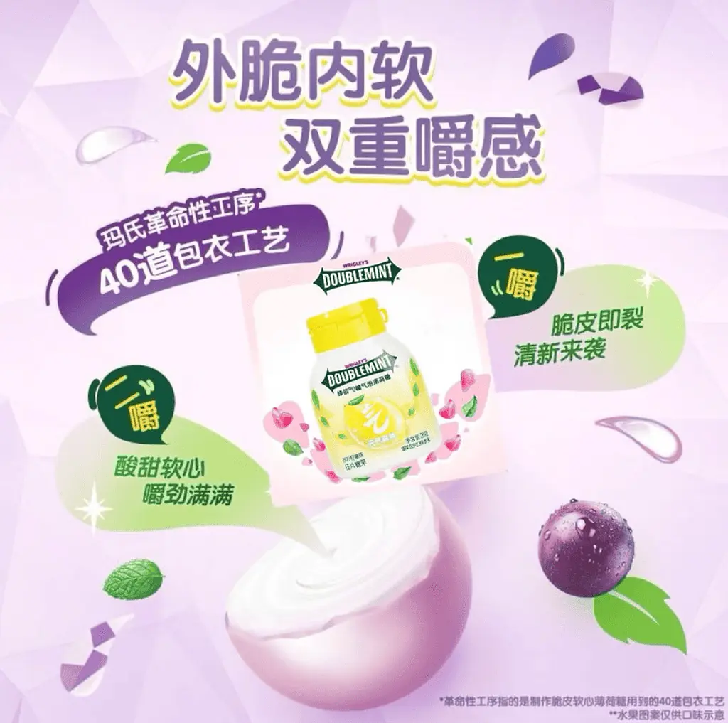 Драже Wrigley's Doublemint Soda Lemon Flavor 20г - фото 3