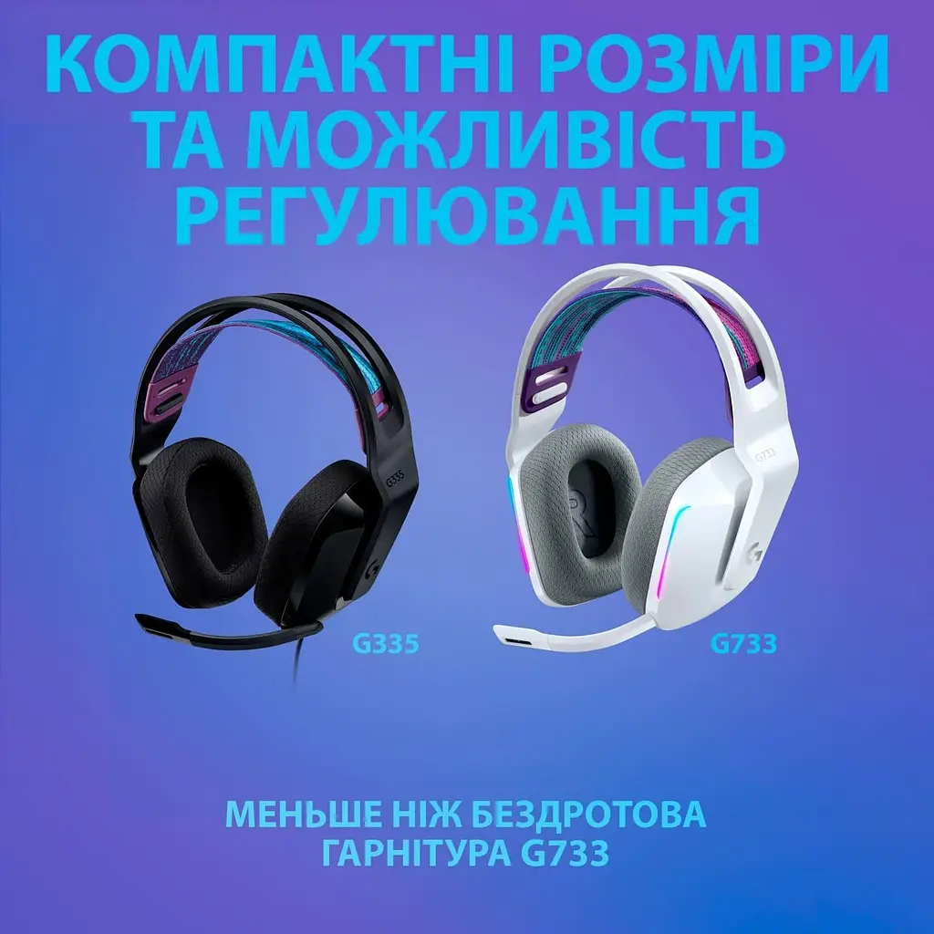 Ігрова гарнітура Logitech G335 Wired Gaming Headset Black (981-000978) - фото 11
