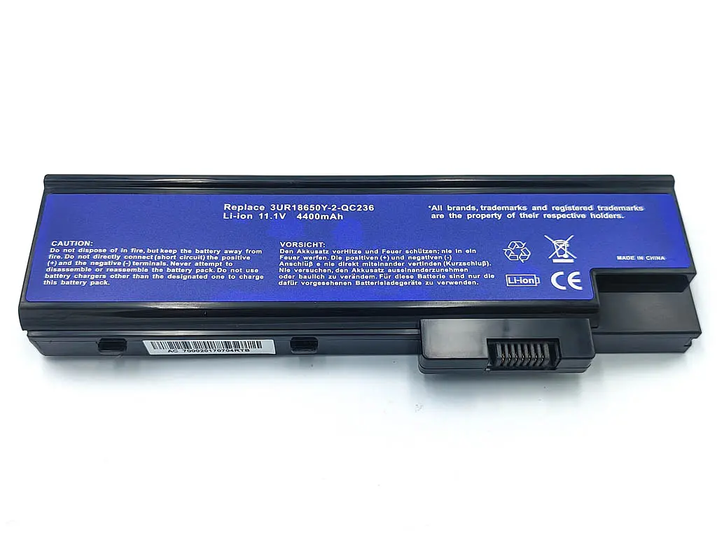 Акумулятор SQU-525 для ноутбука Acer 7000, 3660, 5600, 5670, 7000, 9300, 9400 TravelMate 2300 4220, 5110 ( 11.1V 4400 mAh 49Wh). - фото 2