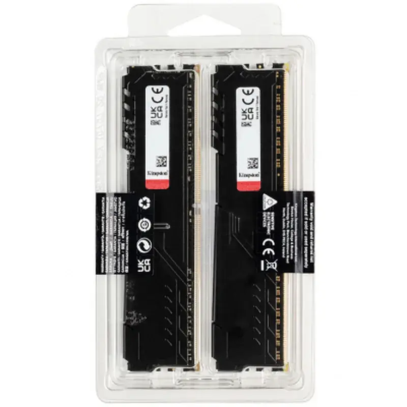 Модуль пам'яті для комп'ютера DDR4 32GB (2x16GB) 3200 MHz Fury Beast Black Kingston Fury (ex.HyperX) (KF432C16BBK2/32) - фото 4