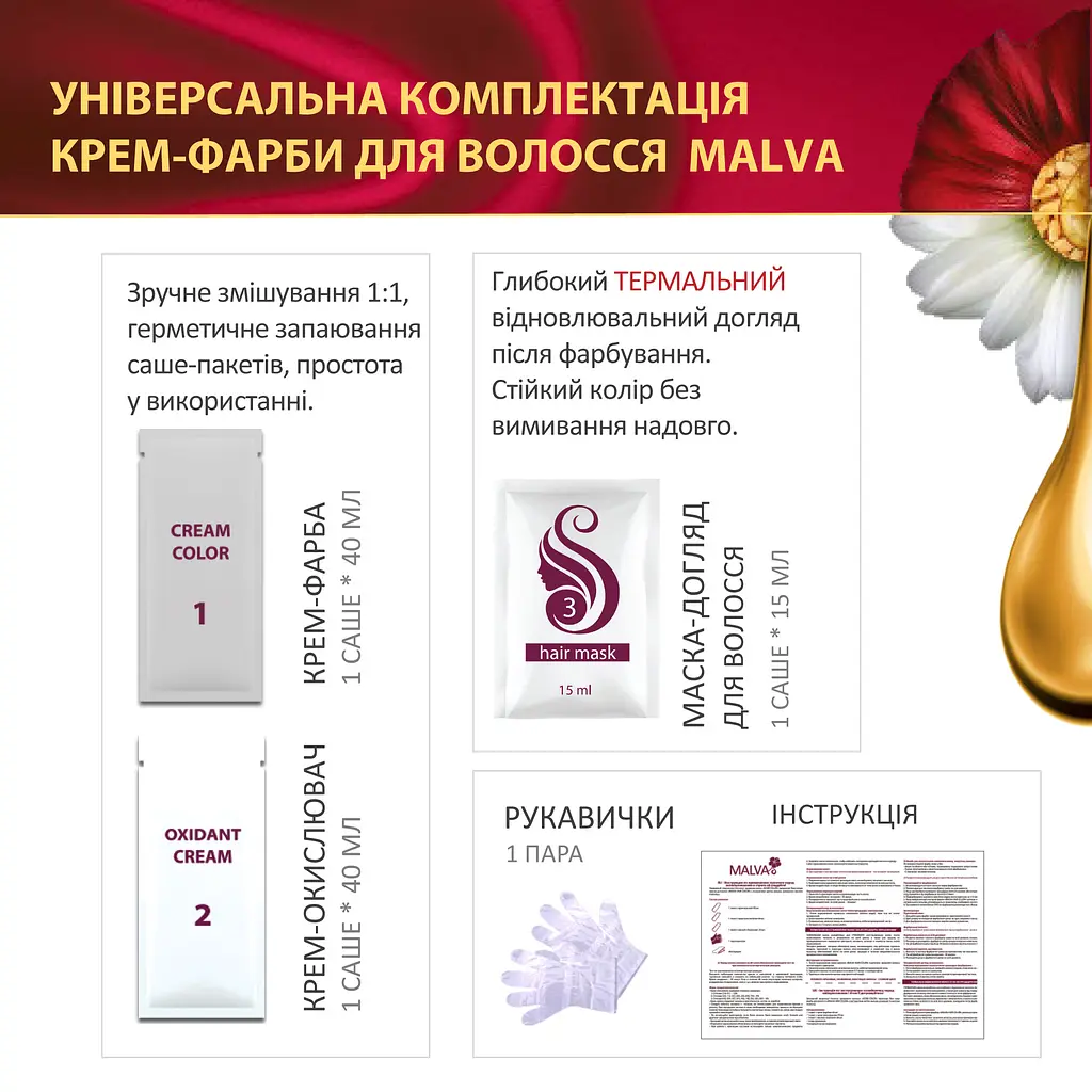 Крем-фарба для волосся Acme Color Malva відтінок 232 червоний корал 95 мл - фото 3