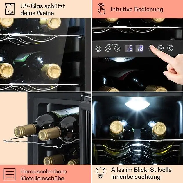 Винный холодильник Klarstein Shiraz 12 Duo (10041361) - фото 5