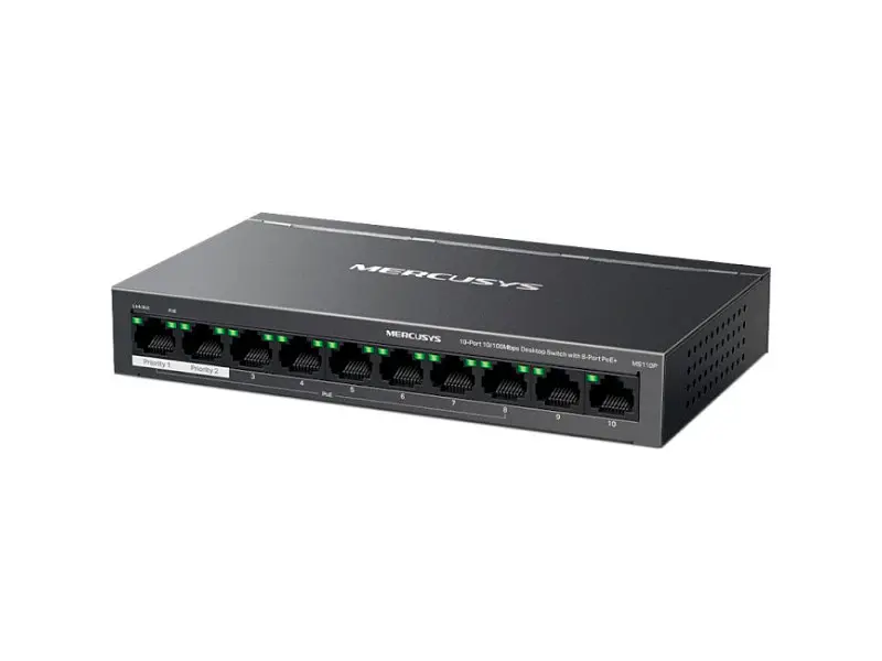 Комутатор Mercusys MS110P - фото 2
