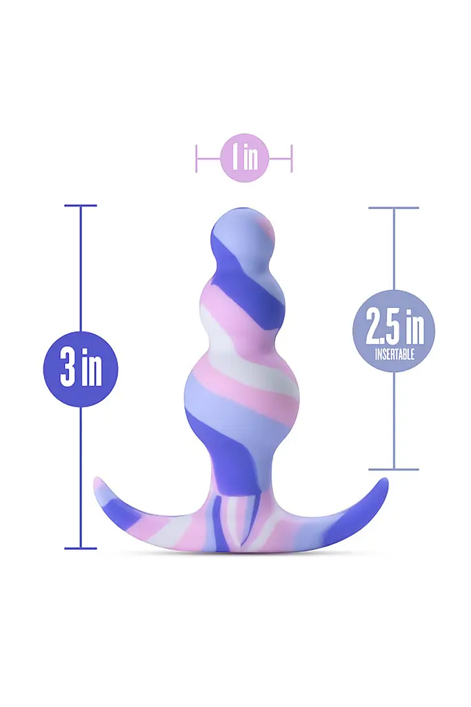 Анальна пробка Blush Avant Twilight 7.6 см (блакитний) - фото 8