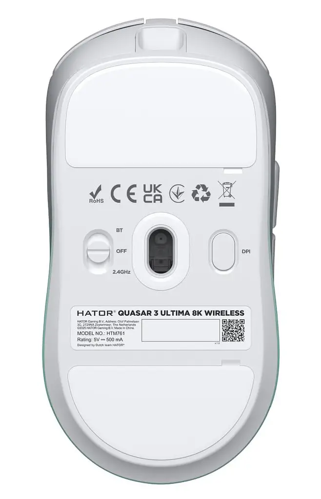 Миша HATOR Quasar 3 Ultima 8K Wireless White Mint (HTM761) - фото 3