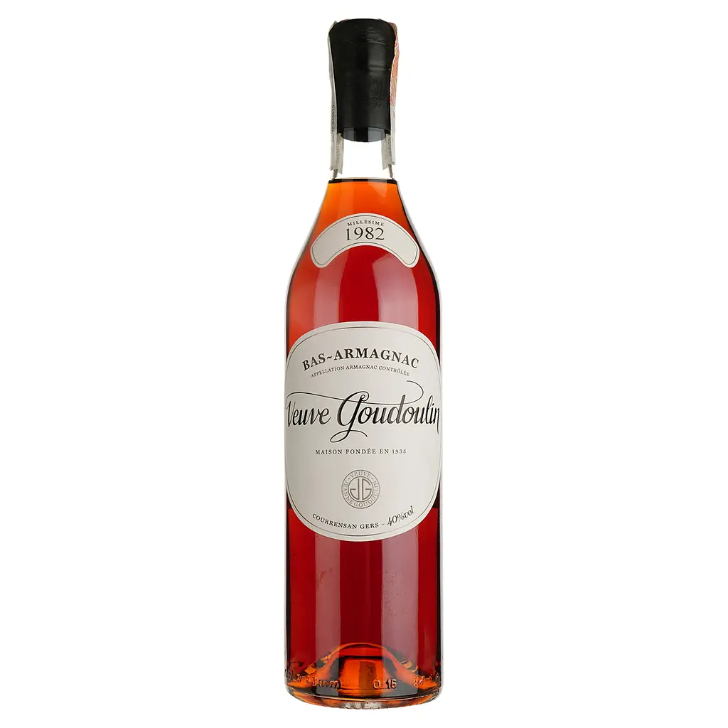 Арманьяк Veuve J. Goudoulin Bas Armagnac 1982 40% 0.7 л в подарочной коробке - фото 2