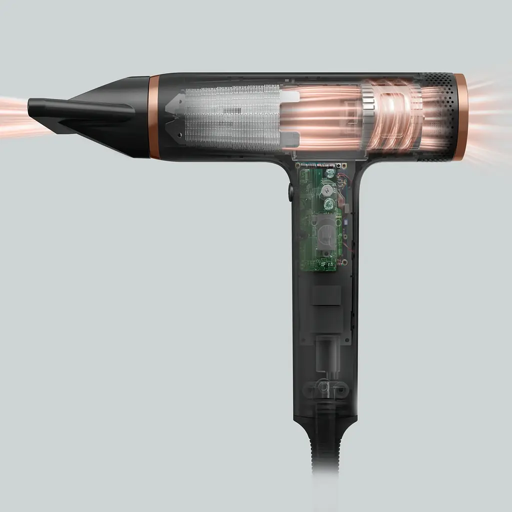Фен Rowenta T-Shape Maestria Nano, 1700Вт, 3 режима, диффузор, ионизация, холодный обдув, черный - фото 8