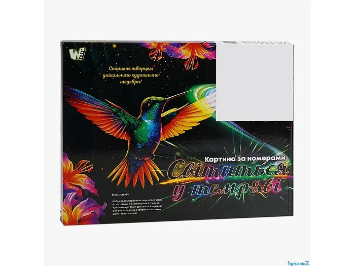 Картина за номерами Чарівні кристали світиться у темряві, WToys (40х50 см) - фото 2
