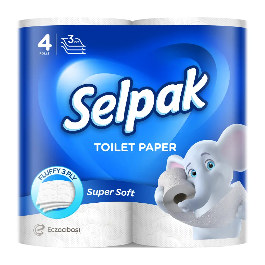 Туалетний папір Selpak 3 шари 4 рулони (8690530204492)