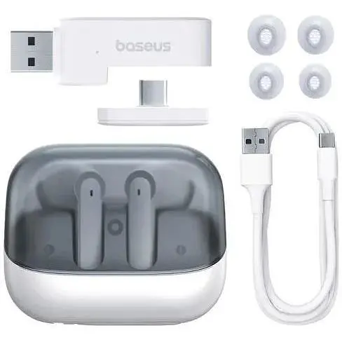 Беспроводные наушникии Baseus AeQur G10 TWS белые - фото 6