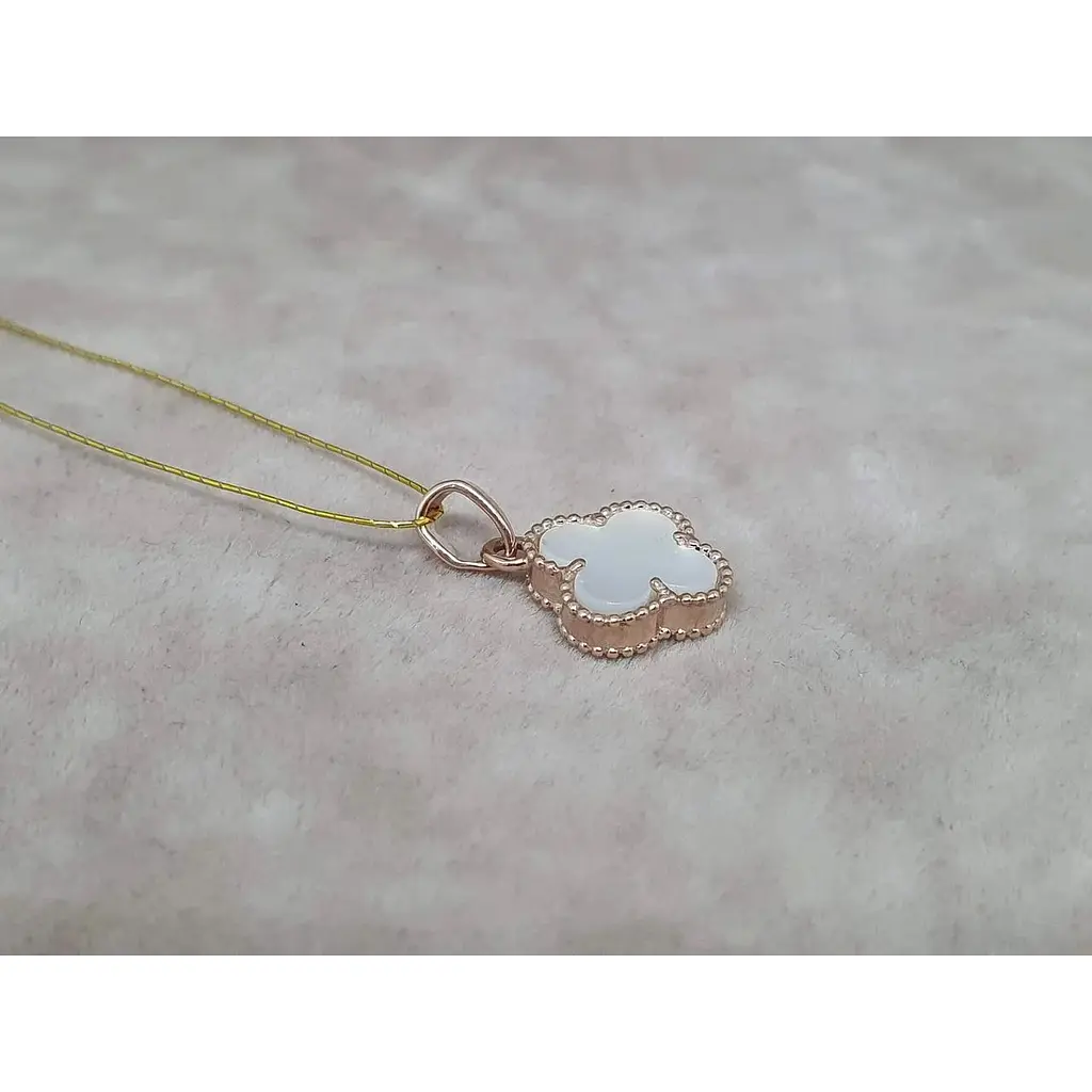 Золота підвіска Платон Конюшина з перламутром. 1П126/68Б - фото 2