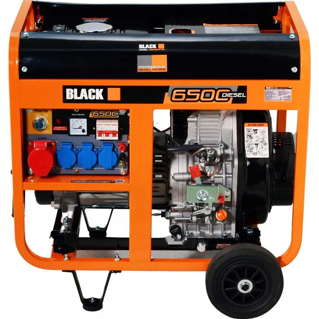 Генератор дизельний Black 230/400V 10HP 6500W (13618) [160477] - фото 2