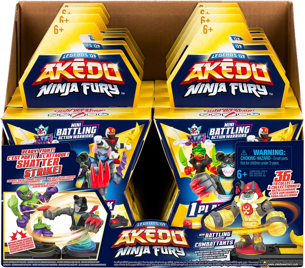 Игровой набор Akedo коллекционный воин Ninja Bosses фигурка-сюрприз (123562) - фото 5