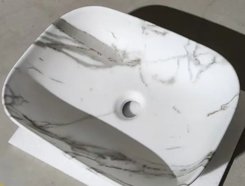 Умивальник накладний Mixxus Premium Diverse-0114 marble 455x325x135 мм MP6545, Мармур - фото 5