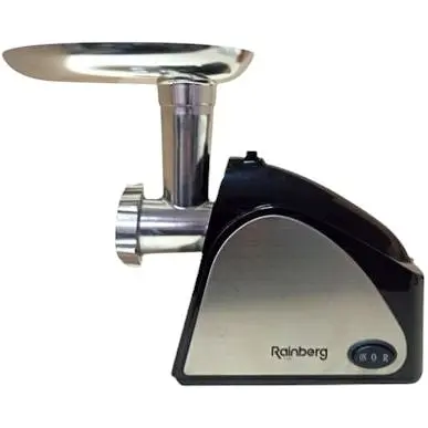 М'ясорубка Rainberg RB-678 3000 Вт реверс насадка для ковбас нержавіюча сталь/чорна (RB-678_1113) - фото 2